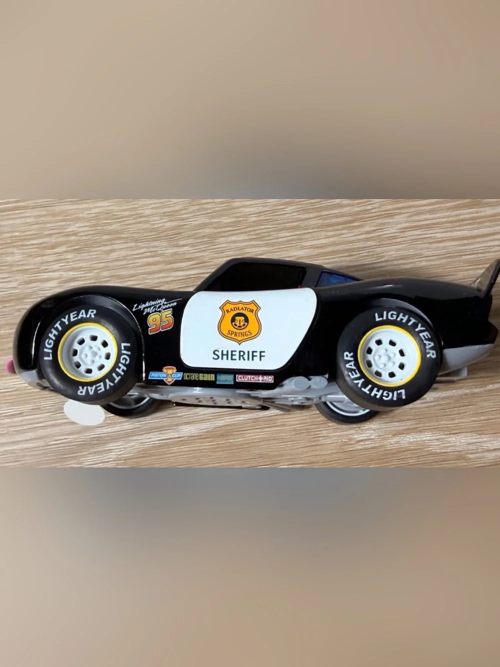 Disney Sheriff Die-Cast Car - Black and White with Gold Badge